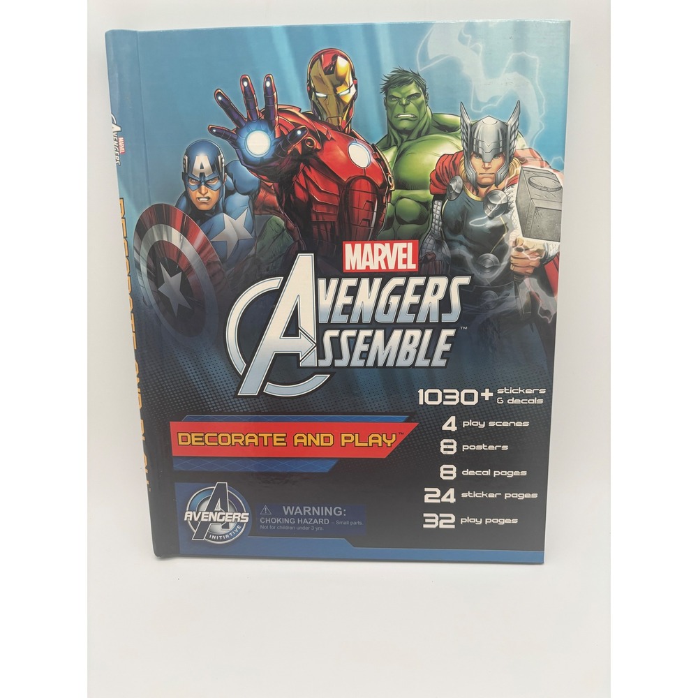 Marvel Avengers Assemble Activity‎ Book 1030+ Stickers Decals Play Scenes